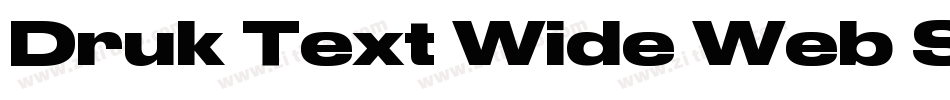 Druk Text Wide Web S字体转换